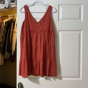 burgundy dress